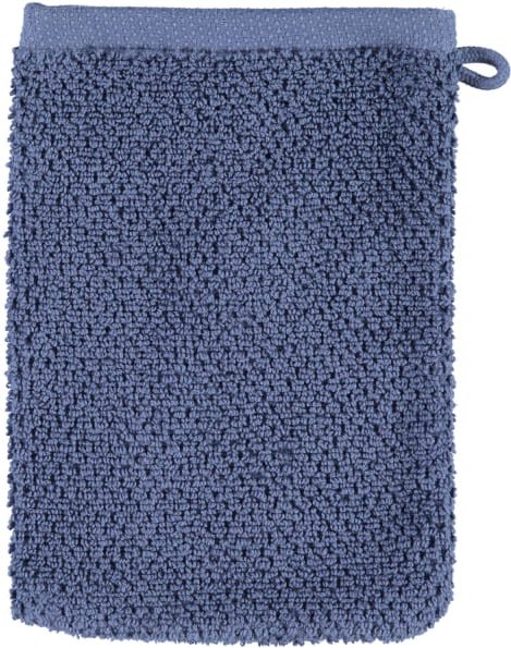Essenza Connect Organic Uni - Farbe: blue - Waschhandschuh 16x22 cm