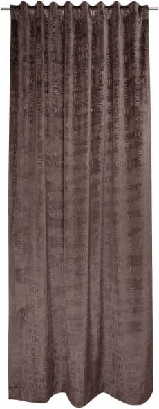 JOOP! Vorhang Gardine Match - verdecktes Schlaufenband - Größe: 140x250 cm - Farbe: Umbra - 020