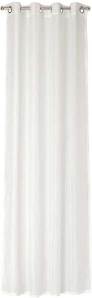 JOOP! Vorhang Gardine Nola mit Ösen - Größe: 140x250 cm - Farbe: Weiß - 001