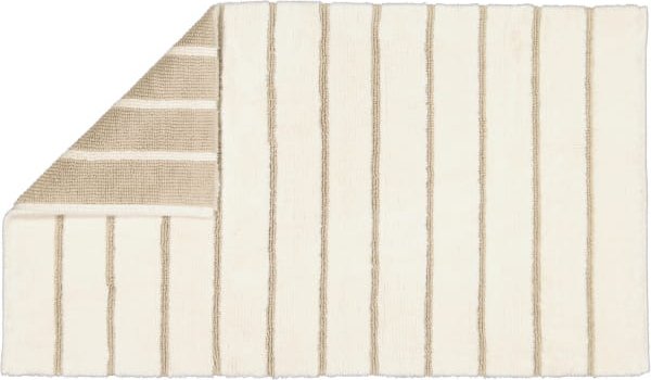 Cawö Home Badteppiche Balance Streifen 1008 - Farbe: natur - 33 - 60x100 cm