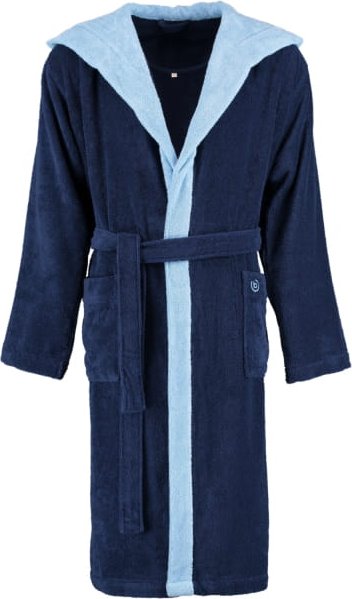 bugatti Herren Bademantel Kapuze Stefano - Farbe: marine blau - 493 - L