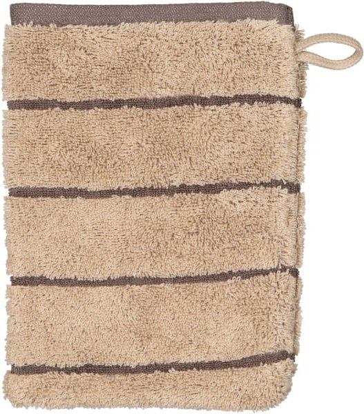 Cawö Handtücher Balance Doubleface 6232 - Farbe: sand - 39 - Waschhandschuh 16x22 cm