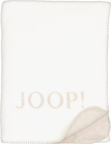 JOOP! Wohndecke Uni-Doubleface - Größe: 150x200 cm - Farbe: Sand-Pergament