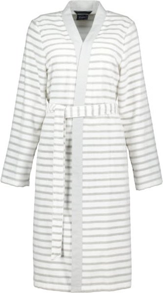 Thumbnail - Cawö - Damen Bademantel Kimono Breton 6595 - Farbe: silber - 76