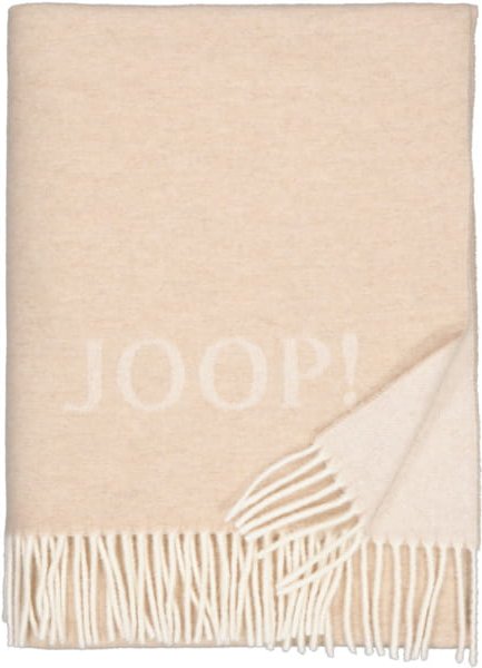 JOOP! Wohndecke Fine-Doubleface - Größe: 130x180 cm - Farbe: Creme-Natur