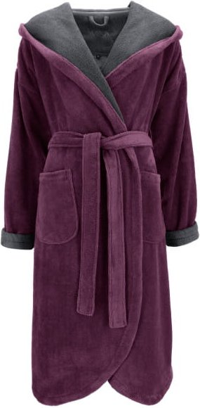 Vossen Bademäntel Damen Kapuze Balance Carmen - Farbe: elderberry/graphit