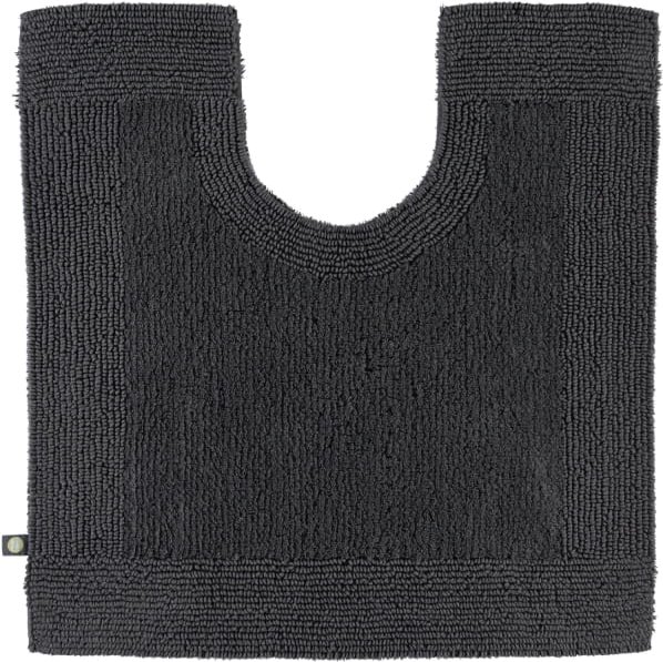 Rhomtuft - Badteppiche Prestige - Farbe: zinn - 02 - Toilettenvorlage mit Ausschnitt 60x60 cm