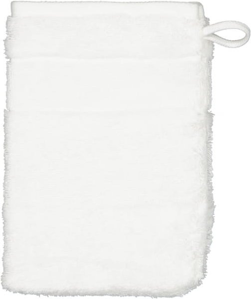 Cawö - Noblesse2 1002 - Farbe: 600 - weiß - Waschhandschuh 16x22 cm