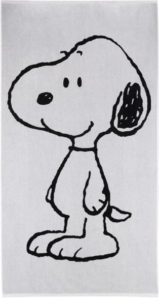 Vossen Strandtücher PEANUTS Snoopy Beach - Farbe: black/white - 0001 - 100x180 cm