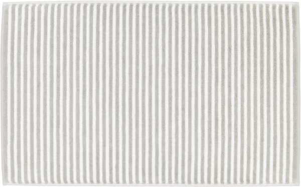 Cawö Badematten Two-Tone Stripes 480 - Farbe: platin - 76 - 50x80 cm
