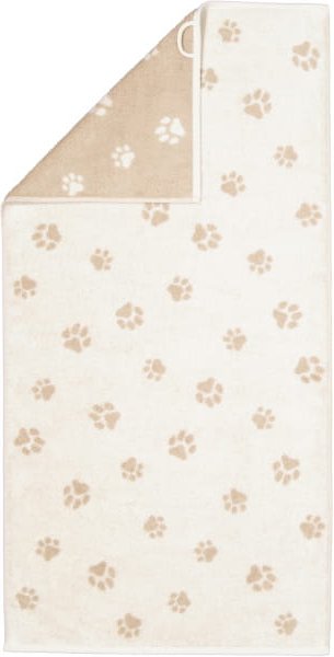 Cawö Handtücher WE LOVE DOGS Paws 6247 - Farbe: Natur-Beige - 33 - Handtuch 50x100 cm