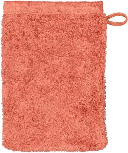 Cawö Handtücher Life Style Uni 7007 - Farbe: brick - 387 - Waschhandschuh 16x22 cm