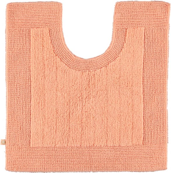 Rhomtuft - Badteppiche Prestige - Farbe: peach - 405 - Toilettenvorlage mit Ausschnitt 60x60 cm