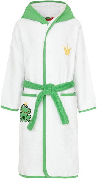 Smithy Froschkönig - Kinder-Bademantel - Farbe: weiß (1302007) - 86/92