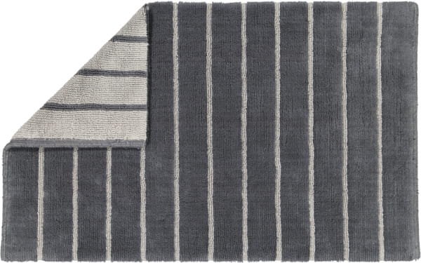 Thumbnail - Cawö Home Badteppiche Balance Streifen 1008 - Farbe: anthrazit - 73 - 60x100 cm