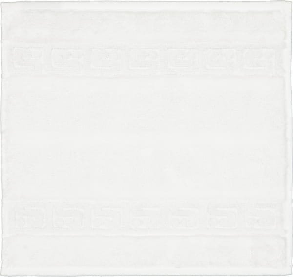 Cawö - Noblesse Uni 1001 - Farbe: 600 - weiß - Seiflappen 30x30 cm