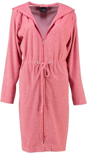 Cawö Home Damen Bademantel Kapuze RV TG kurz 817 - Farbe: koralle - 22