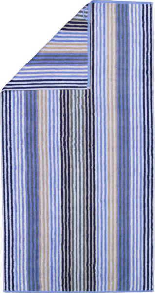 Cawö - Unique Streifen 944 - Farbe: saphir - 11 - Duschtuch 70x140 cm