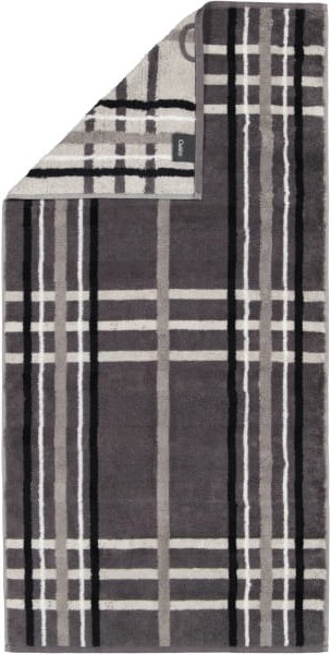 Cawö Handtücher Noblesse Check 1089 - Farbe: anthrazit - 77 - Handtuch 50x100 cm