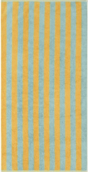 Cawö Handtücher Bold Streifen 6277 - Farbe: mint/gelb - 45 - Duschtuch - 70x140 cm