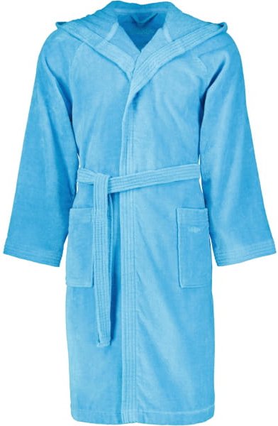 Vossen Bademäntel unisex Kurzmantel mit Kapuze Texas - Farbe: turquoise - 5570 - L