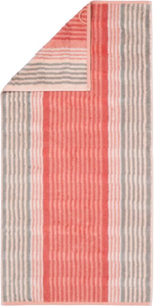 Cawö Handtücher Noblesse Harmony Streifen 1085 - Farbe: koralle - 27 - Handtuch 50x100 cm