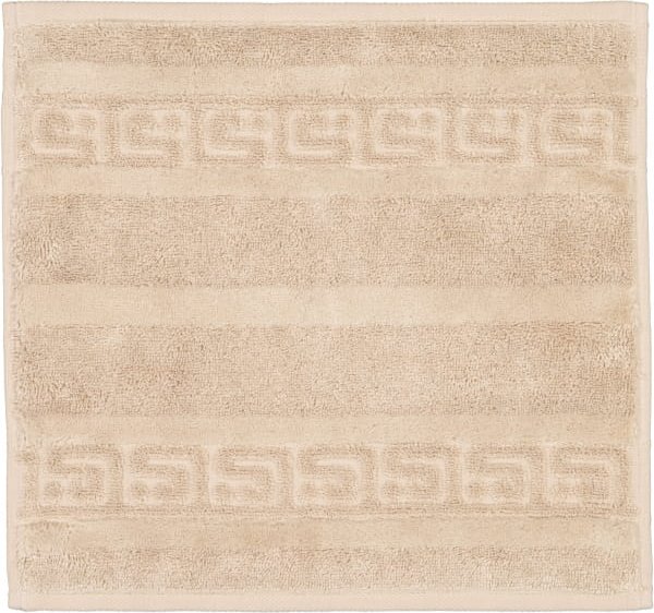 Cawö - Noblesse Uni 1001 - Farbe: 375 - sand - Seiflappen 30x30 cm