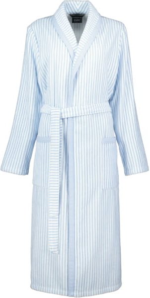 Cawö - Damen Bademantel Schalkragen 3423 - Farbe: mittelblau - 11 - L