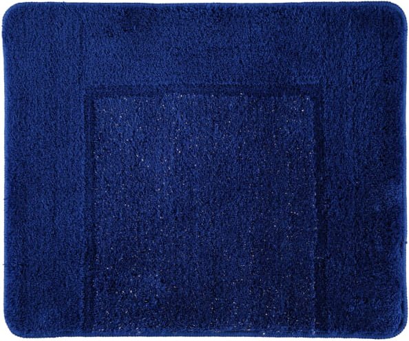 Rhomtuft RHOMY - Badteppich Versailles 255 - Farbe: royalblau/lurex - 408 - 50x60 cm