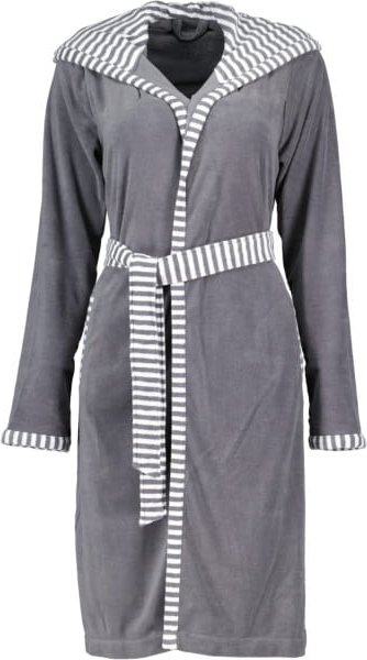 Vossen Bademäntel Damen Kurzmantel mit Kapuze Juno - Farbe: graphit - 7660 - S