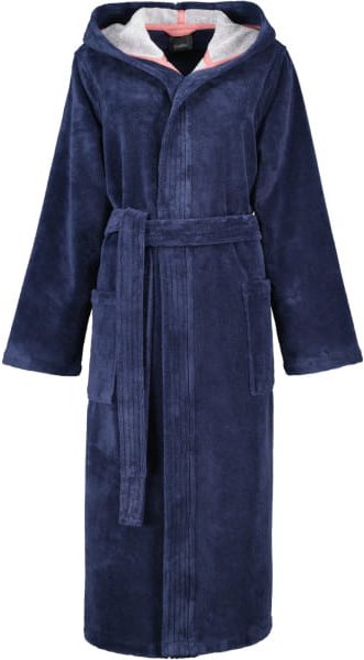 Cawö Home Bademäntel Damen Kapuze Doubleface 830 - Farbe: marine - 12 - XL
