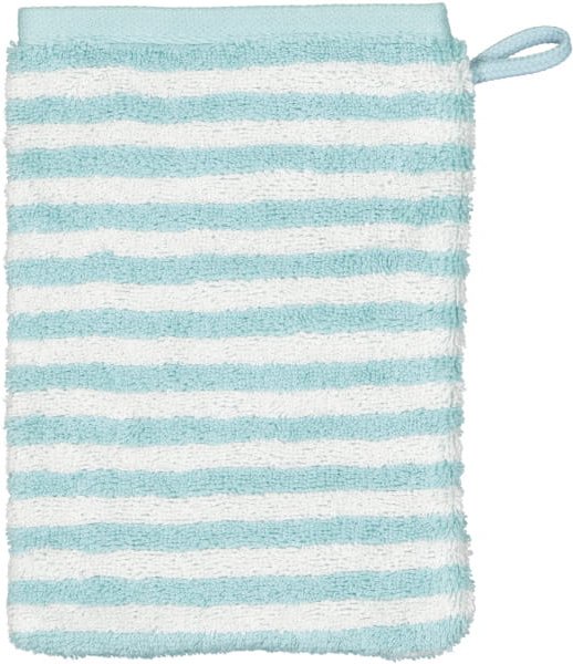 Cawö - Campus Ringel 955 - Farbe: seegrün - 40 - Waschhandschuh 16x22 cm