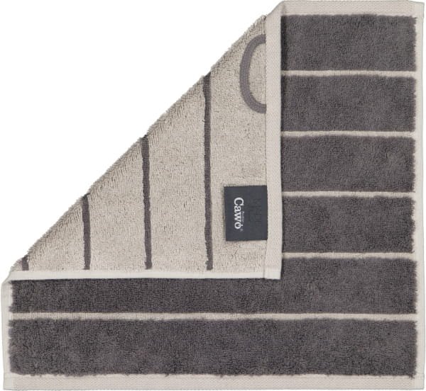 Cawö Handtücher Balance Doubleface 6232 - Farbe: anthrazit - 73 - Seiflappen 30x30 cm