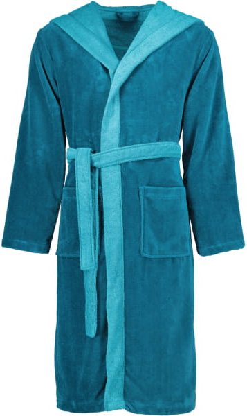 Thumbnail - Vossen Bademäntel unisex Kapuze Poppy - Farbe: poseidon-lagoon - 0030 - XXL