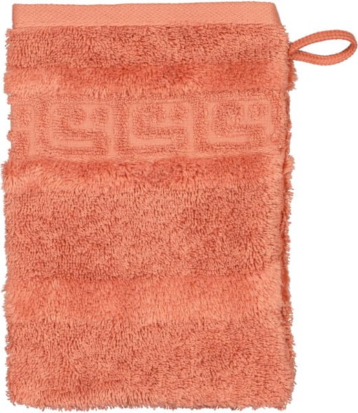Cawö Handtücher Noblesse Uni 1001 - Farbe: brick - 387 - Waschhandschuh 16x22 cm