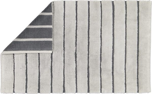 Cawö Home Badteppiche Balance Streifen 1008 - Farbe: platin - 77 - 60x100 cm