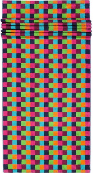Cawö - Life Style Karo 7047 - Farbe: 84 - multicolor - Saunatuch 70x180 cm
