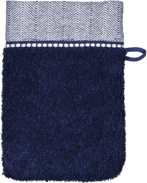 Thumbnail - Möve Handtücher Brooklyn Uni - Farbe: deep sea - 596 - Waschhandschuh 15x20 cm