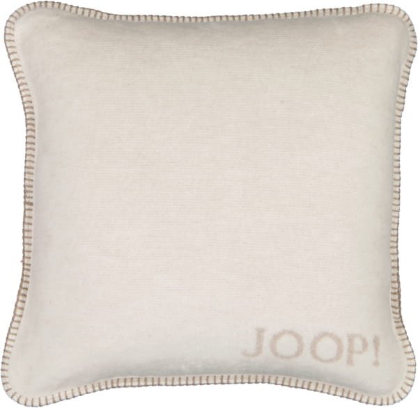 JOOP! Kissenhülle Melange-Doubleface - Größe: 50x50 cm - Farbe: Natur-Sand