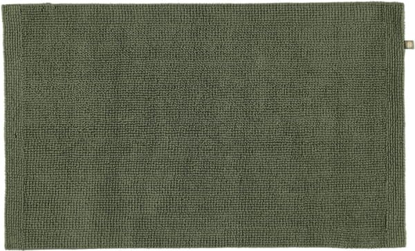 Rhomtuft - Badteppich Pur - Farbe: olive - 404 - 60x100 cm