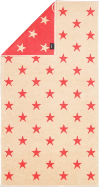 Cawö Handtücher NEW STARS Sterne groß 6260 - Farbe: beige/pink - 32 - Duschtuch 70x140 cm