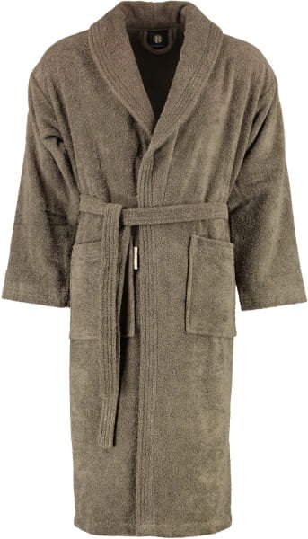 Rhomtuft - Bademantel Sir & Lady - Unisex - Farbe: taupe - 58 - XL