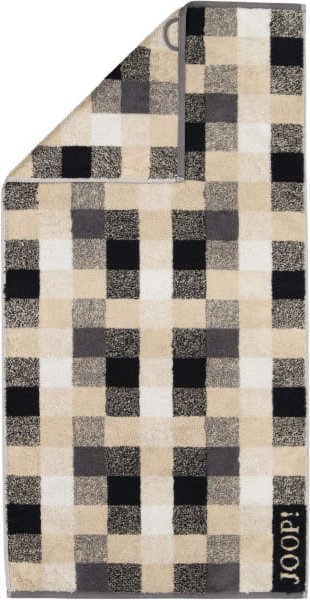 JOOP! Handtücher Vibe Karo 1699 - Farbe: stein - 37 - Handtuch 50x100 cm