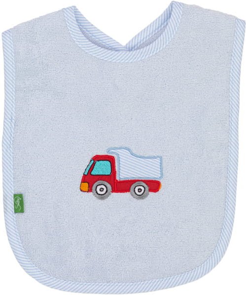 Smithy Pastellflausch Laster - Lätzchen 24 x 24 cm - Farbe: hellblau (2005071)