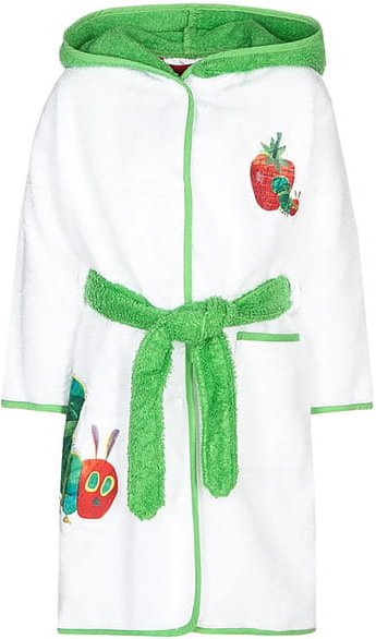 Smithy Die kleine Raupe Nimmersatt - Kinder-Bademantel - Farbe: weiß (1302008)