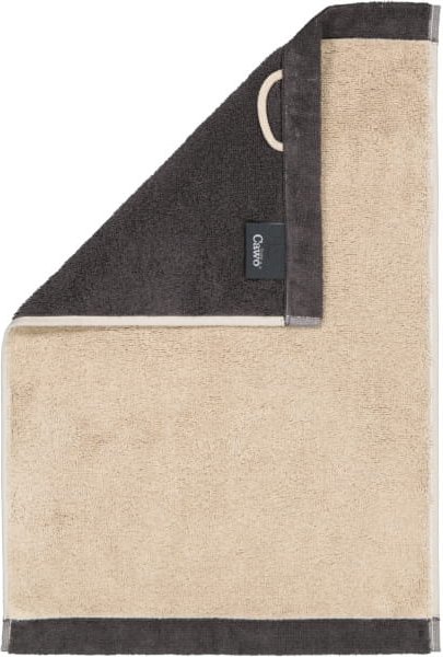 Cawö Handtücher Lifestyle Splash 7071 - Farbe: leinen/basalt - 37 - Gästetuch 30x50 cm