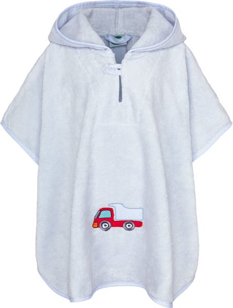 Smithy Pastellflausch Laster - Badeponcho 55 x 70 cm - Farbe: hellblau (2001037)
