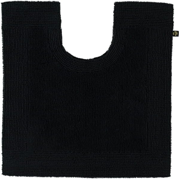 Rhomtuft - Badteppiche Prestige - Farbe: schwarz - 15 - Toilettenvorlage mit Ausschnitt 60x60 cm