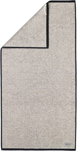 Möve Handtücher Eden Querrippe - Farbe: nature/black - 081 - Handtuch 50x100 cm