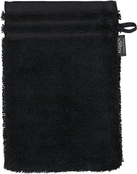 Vossen Handtücher Calypso Feeling - Farbe: schwarz - 7900 - Waschhandschuh 16x22 cm